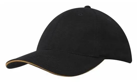 Headwear Brushed Heavy Cotton Cap With Sandwich Trim X12 - 4210 Headwear Professionals